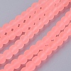 Baking Paint Transparent Glass Bead Strands LS-GLAA-S031-6mm-28-2