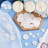 120Pcs 4 Style 4-Hole Natural Shell Buttons FIND-GA0003-28B-3
