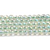 Electroplate Transparent Glass Beads Strands X1-GLAA-H021-01B-FR07-2