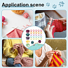 Dog Paw Print Silicone Knitting Needle Stoppers DIY-NB0010-74-6