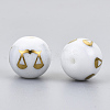 Electroplate Glass Beads EGLA-S178-11I-02-2