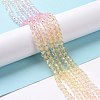 Transparent Glass Beads Strands GLAA-E036-07B-3