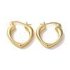 Rack Plating Brass Heart Hoop Earrings for Women EJEW-L224-64G-1