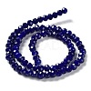 Baking Paint Imitation Jade Glass Bead Strands DGLA-A034-J6MM-A33-4