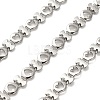 304 Stainless Steel Heart & Letter I Link Chains CHS-A016-58P-A-1