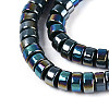 AB Color Plated Opaque Glass Beads Strands LS-GLAA-T026-3x6mm-P16-3