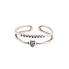 Adjustable 925 Sterling Silver Cuff Rings RJEW-BB51237-A-1