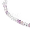 Natural Fluorite Beaded Stretch Bracelet BJEW-JB08484-04-4