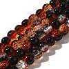 Crackle Glass Beads Strands CCG-C002-8mm-02-1