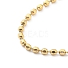 304 Stainless Steel Ball Chain Necklace for Women NJEW-A008-03G-2
