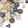 18 Sets 3 Colors Iron Screws FIND-TA0006-28C-3
