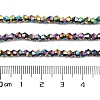Transparent Electroplate Glass Beads Strands EGLA-A039-T3mm-UA02-4