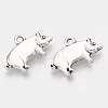 Tibetan Style Alloy Pendants TIBEP-T052-12AS-RS-1