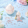 405Pcs Eletroplated Transparent Glass Beads GLAA-TA0003-66D-7