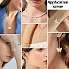 12Pcs Brass Micro Pave Clear Cubic Zirconia Pendants KK-BBC0023-92G-5