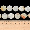 Natural Green Banded Calcite(Afghan Jade) Beads Strands G-A291-A03-01-6