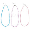 6Pcs 3 Colors 1MM Polyester&Cotton Waxed Cord 5-Strand Necklace Making MAK-TA0001-36A-1