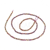 Electroplate Glass Beads Strands EGLA-F149-FP-M-5