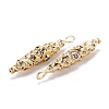 Real 18K Gold Plated Brass Micro Pave Cubic Zirconia Pendants X-ZIRC-M114-54G-3