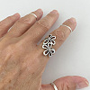 Flower Alloy Cuff Rings FS-WG4C66B-01-3