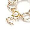Aluminum Curb Chain Jewelry Sets SJEW-JS01095-10