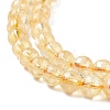 Natural Citrine Beads Strands G-E326-6mm-02-4