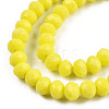 Opaque Solid Color Glass Beads Strands EGLA-A034-P8mm-D26-2