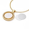 Sublimation Blank Aluminum Pendant Necklace NJEW-E020-03G-01-6