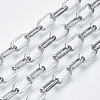 Tarnish Resistant 304 Stainless Steel Paperclip Chains CHS-S001-04B-P-1