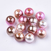 Rainbow ABS Plastic Imitation Pearl Beads OACR-Q174-8mm-10-1