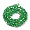 Baking Electroplate Glass Beads Strands DGLA-A039-J4mm-B03-2
