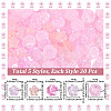 150Pcs 5 Styles Glass Beads GLAA-PA0001-50-2