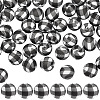 45Pcs Round Silicone Focal Beads SIL-SC0003-84-1