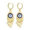 Rack Plating Brass Dangle Earrings for Women EJEW-M260-24G-02-1