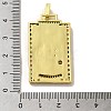 Brass Micro Pave Cubic Zirconia Pendants with Enamel KK-H458-03G-18-3