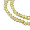 Cubic Zirconia Beads Strands G-F596-48C-3mm-3