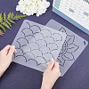 CHGCRAFT 2Sheets 2 Styles Plastic Drawing Painting Stencils Templates DIY-CA0001-87-3