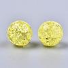 Transparent Crackle Acrylic Round Beads Strands CCG-R002-12mm-09-1