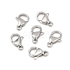 Tarnish Resistant 316 Surgical Stainless Steel Lobster Claw Clasps STAS-316-FL10A-1