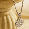 Stylish Stainless Steel Sun Pendant Necklace for Women's Daily Wear JT4959-2-1