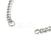 304 Stainless Steel Twisted Chains Bracelet Making X-AJEW-JB01064-3
