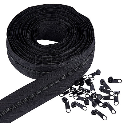 Nylon Invisible Widen Zipper Fastener FIND-BC0001-69A-1