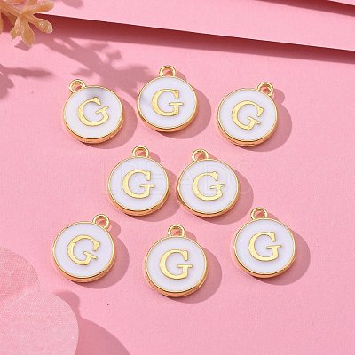 Golden Plated Alloy Charms X-ENAM-S118-01G-1