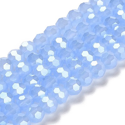 Electroplate Glass Beads Strands EGLA-A035-J8mm-A03-1