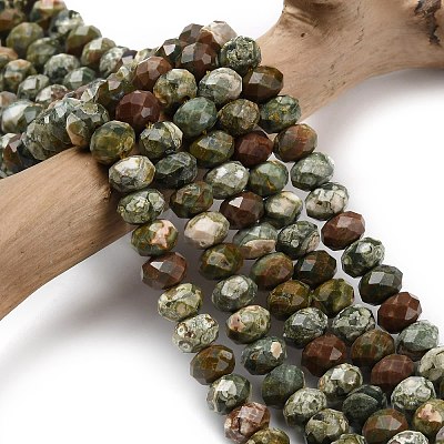 Natural Rhyolite Jasper Beads Strands G-Z111-A14-01-1
