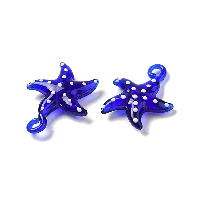 Handmade Lampwork Pendants LAMP-G162-07E-1