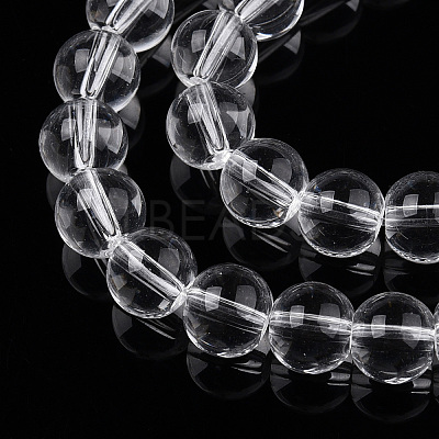 Transparent Glass Beads Strands GLAA-T032-T10mm-13-1