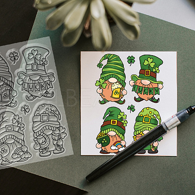 PVC Plastic Clear Stamps DIY-WH0618-0024-1