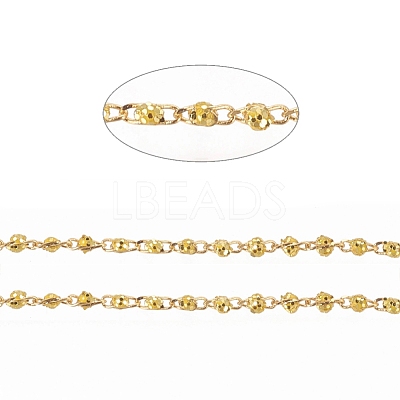 Brass Handmade Beaded Chain CHC-G011-08G-01-1