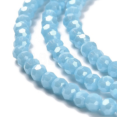 Electroplate Opaque Glass Beads Strands LS-EGLA-A035-P3mm-A08-1